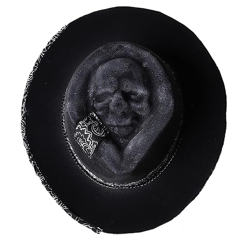 Xinsheinelry Halloween-Totenkopf-Hut und stilvolle Kopfbedeckung für Maskerade, modisch und auffällig von Xinsheinelry