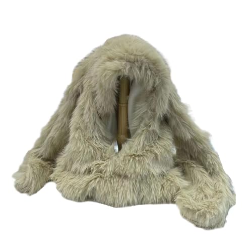 Xinsheinelry Kaninchen Ohrhut Plüsch Mütze Für Weibliche Mädchen Winter Warmhals Hals Erwachsener Cosplay Party Kostüm Freien von Xinsheinelry