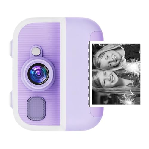 Xinsheinelry Kinder Cartoon Form Sofort Kamera Mit Fotodruck Und Videoaufnahmefunktion Geburtstagsgeschenk Für Vorschulmädchen Kinder Digitalkamera Mit Sofort Druck von Xinsheinelry