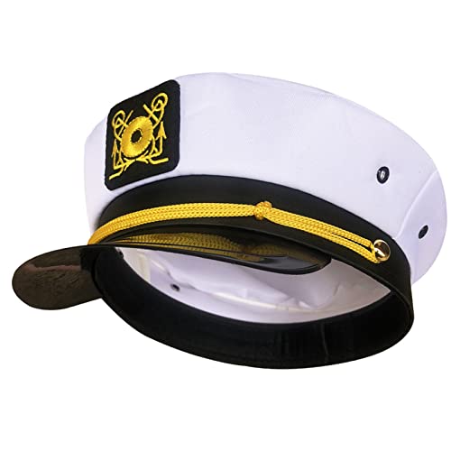 Xinsheinelry Mode Bestickte Militärhut Captain Sailor Marine Adult Navy Für Kostümkleid Xinsheinelry Mode Bestickte Militärhut Captain Sailor Marine Adult Navy Für Kostümkleid von Xinsheinelry