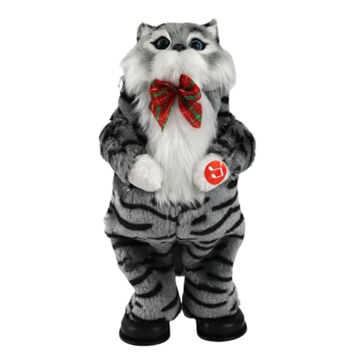 Xinsheinelry Musikspielzeugkätzchen Figure Festliche Puppen Weihnachten Dekore Neujahr Plüschpuppen Für Kinder Weihnachtsfeier Geschenk von Xinsheinelry
