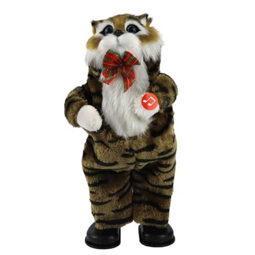 Xinsheinelry Musikspielzeugkätzchen Figure Festliche Puppen Weihnachten Dekore Neujahr Plüschpuppen Für Kinder Weihnachtsfeier Geschenk von Xinsheinelry