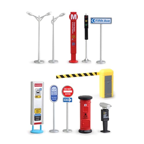 Xinsheinelry Parkleuchten Spielzeugfigur Model Realistic Road Lamp Set Dollhouses Tun Jungen Geschenkdekorationen Tun Playset Vor Spielset von Xinsheinelry