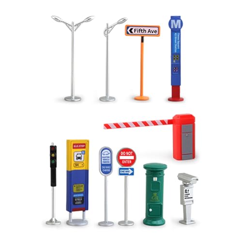 Xinsheinelry Parkleuchten Spielzeugfigur Model Realistic Road Lamp Set Dollhouses Tun Jungen Geschenkdekorationen Tun Playset Vor Spielset von Xinsheinelry