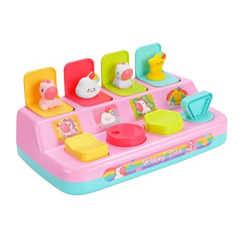 Xinsheinelry Push Popup Toy Fun Animal Ursache Und Wirkung Spielzeug Zur Ermutigung Der Sensorischen Erkundung Bei Babys von Xinsheinelry