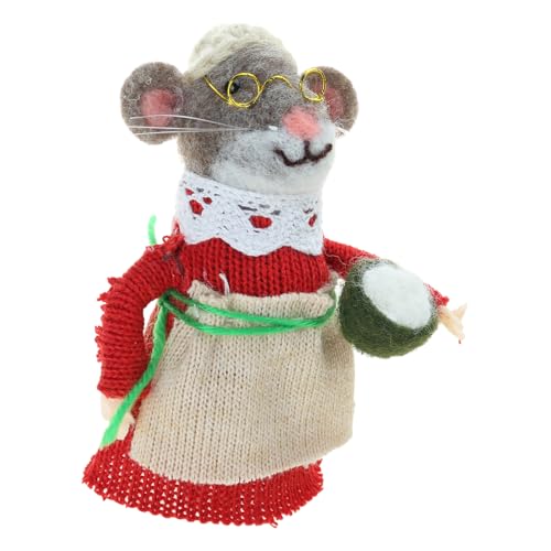 Xinsheinelry Realistische Nadelgefühlsgefühl Figur Figur Weihnachtsdekoration Cartoon Wolle Felted Mäusepuppen Für Partythemen Ornament Geschenk Xinsheinelry Realistische Nadelgefühlsgefühl Figur Figur Weihnachtsdekoration Cartoon Wolle Felted Mäusepuppen Für Partythemen Ornament Geschenk von Xinsheinelry