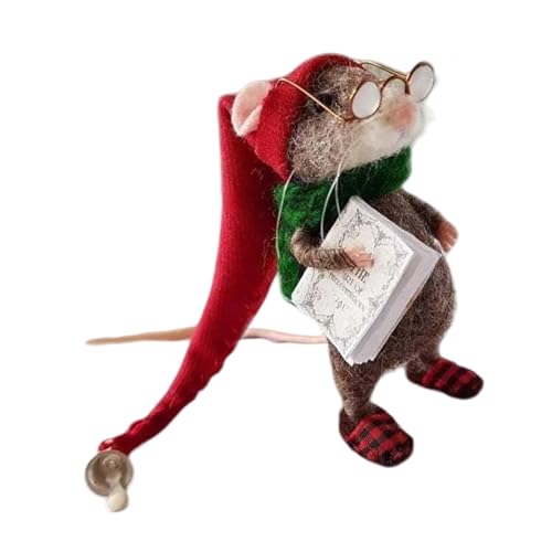 Xinsheinelry Realistische Nadelgefühlsgefühl Figur Figur Weihnachtsdekoration Cartoon Wolle Felted Mäusepuppen Für Partythemen Ornament Geschenk Xinsheinelry Realistische Nadelgefühlsgefühl Figur Figur Weihnachtsdekoration Cartoon Wolle Felted Mäusepuppen Für Partythemen Ornament Geschenk von Xinsheinelry