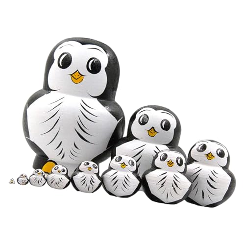 Xinsheinelry Russische Nistpuppen 10 Stück Handgemalte Spielzeug Traditionelle Matryoshka Puppen Traditionelle Russische Stapelpuppen Xinsheinelry Russische Nistpuppen 10 Stück Handgemalte Spielzeug Traditionelle Matryoshka Puppen Traditionelle Russische Stapelpuppen von Xinsheinelry