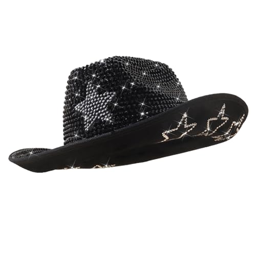 Xinsheinelry Schimmernder Stern Braut Musik Festival Caps Große Krempe Sonnenhut Halloween Kostüm Hut Hochzeit Party Requisiten Xinsheinelry Schimmernder Stern Braut Musik Festival Caps Große Krempe Sonnenhut Halloween Kostüm Hut Hochzeit Party Requisiten von Xinsheinelry