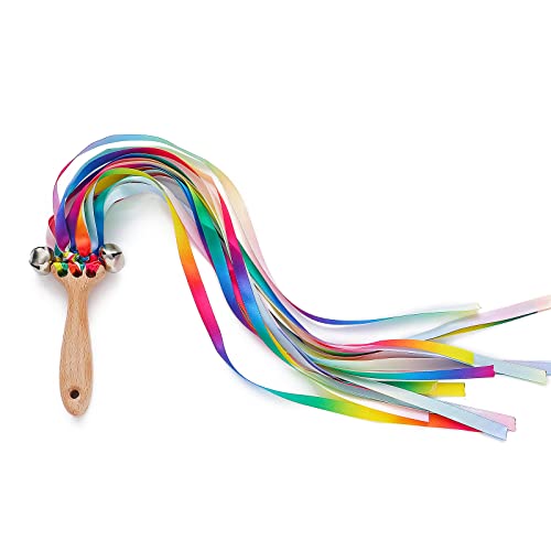 Xinsheinelry Sensorisches Band Ribbon Sensorisches Spielzeug Baby Teether Hand Kite Natürliche Holzschleifenspielzeug Bunte Baby Sensorisches Tanzspielzeug Xinsheinelry Sensorisches Band Ribbon Sensorisches Spielzeug Baby Teether Hand Kite Natürliche Holzschleifenspielzeug Bunte Baby Sensorisches Tanzspielzeug von Xinsheinelry