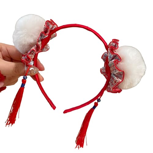 Xinsheinelry Stylish Plüschbrötchen Haarband Für Chinesisches Schlangenjahr Event Fügen Sie Persönlichkeit Für Erwachsene Kinder Saisonale Feiertags Kopfbedeckung Hinzu von Xinsheinelry