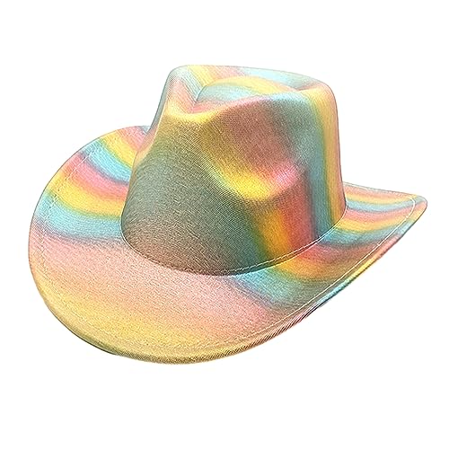 Xinsheinelry Traumhut, Westernhut, für Damen, Mädchen, Foto-Requisiten, Regenbogen, für Nachtclub, Tanzen Xinsheinelry Traumhut, Westernhut, für Damen, Mädchen, Foto-Requisiten, Regenbogen, für Nachtclub, Tanzen von Xinsheinelry