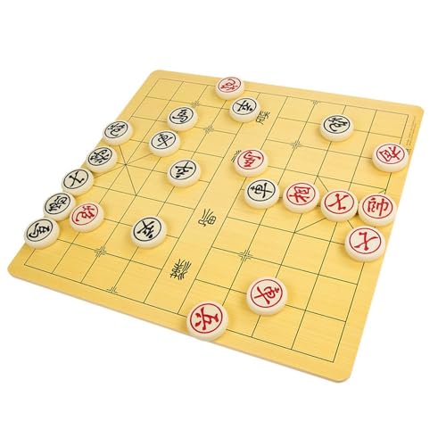 Jade Fossil Chinesisches Schachspiel Schachbrett Erwachsene Wettkampftraining Holz Doppelseitiges Schachbrett(6.0) von Xinzhai