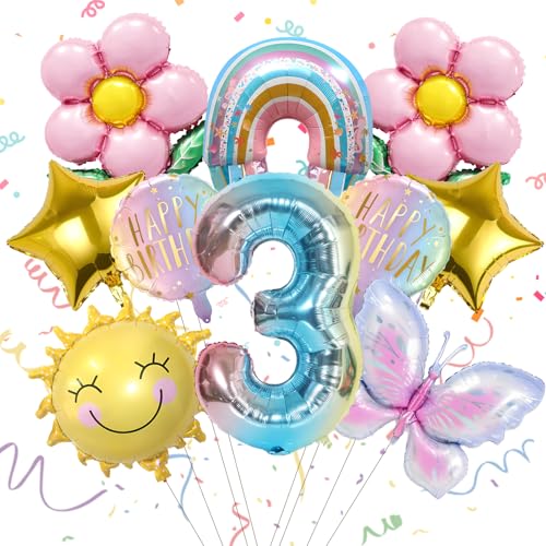 10 Stück 3 Jahre Schmetterlinge Luftballons Geburtstagsdeko 3 Jahre Mädchen Folienballon Sonne Schmetterling Ballon Kindergeburtstag Deko Happy Birthday Decorations Themenparty Dekoration 10 Stück 3 Jahre Schmetterlinge Luftballons Geburtstagsdeko 3 Jahre Mädchen Folienballon Sonne Schmetterling Ballon Kindergeburtstag Deko Happy Birthday Decorations Themenparty Dekoration von Xionghonglong