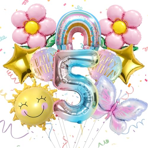 10 Stück 5 Jahre Schmetterlinge Luftballons Geburtstagsdeko 5 Jahre Mädchen Folienballon Sonne Schmetterling Ballon Kindergeburtstag Deko Happy Birthday Decorations Themenparty Dekoration 10 Stück 5 Jahre Schmetterlinge Luftballons Geburtstagsdeko 5 Jahre Mädchen Folienballon Sonne Schmetterling Ballon Kindergeburtstag Deko Happy Birthday Decorations Themenparty Dekoration von Xionghonglong