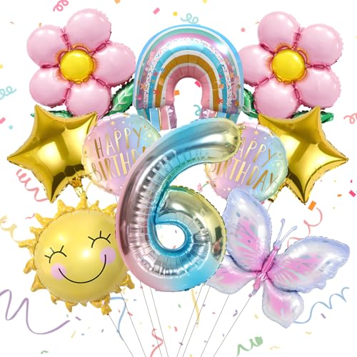 10 Stück 6 Jahre Schmetterlinge Luftballons Geburtstagsdeko 6 Jahre Mädchen Folienballon Sonne Schmetterling Ballon Kindergeburtstag Deko Happy Birthday Decorations Themenparty Dekoration 10 Stück 6 Jahre Schmetterlinge Luftballons Geburtstagsdeko 6 Jahre Mädchen Folienballon Sonne Schmetterling Ballon Kindergeburtstag Deko Happy Birthday Decorations Themenparty Dekoration von Xionghonglong