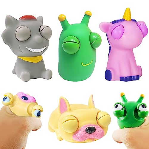 4 Stück Squeeze Spielzeug,Stress Squeeze Spielzeug,Popping Out Augen Squeeze Spielzeug,Squeeze Toy,Squeeze Ball,Stressbälle,Anti Stress Spielzeug für Erwachsene und Kinder von Xionghonglong