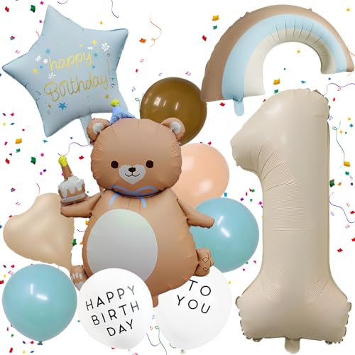 11er Set Bär Luftballons Geburtstagsdeko 1 Jahr Bär Folienballon Set Junge Mädchen Erster Bärenballon Tiere Ballons Für Kindergeburtstagsdeko Waldtierdeko Babyparty 11er Set Bär Luftballons Geburtstagsdeko 1 Jahr Bär Folienballon Set Junge Mädchen Erster Bärenballon Tiere Ballons Für Kindergeburtstagsdeko Waldtierdeko Babyparty von Xionghonglong