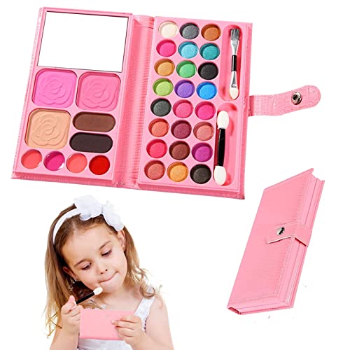 Kinderschminke Mädchen Set, Xionghonglong Make up Spielzeug, Kosmetik Spielzeug für Mädchen Kinder, Waschbar Make up Spielzeug, Prinzessin Rollenspiel Spielzeug Geschenk für Weihnachts/Geburtstag (A) von Xionghonglong