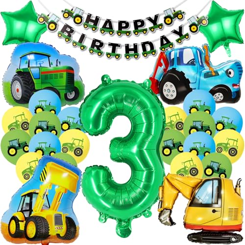 Luftballons 3. Geburtstag Traktor Bagger Folienballon Bauernhof Kindergeburtstag Deko 3 Jahre Fahrzeuge Luftballons für Kinder Jungen Geburtstags Babyparty Party Dekoration Luftballons 3. Geburtstag Traktor Bagger Folienballon Bauernhof Kindergeburtstag Deko 3 Jahre Fahrzeuge Luftballons für Kinder Jungen Geburtstags Babyparty Party Dekoration von Xionghonglong