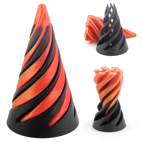 Spirals Cone Fidget Toy, 3D Gedruckte Spiral Cone Fidget Toy, The Impossible Cone, Mini Vortex Thread Illusion, Combination Rotating Pyramid Statue for Desktop Decoration Spirals Cone Fidget Toy, 3D Gedruckte Spiral Cone Fidget Toy, The Impossible Cone, Mini Vortex Thread Illusion, Combination Rotating Pyramid Statue for Desktop Decoration von Xionghonglong