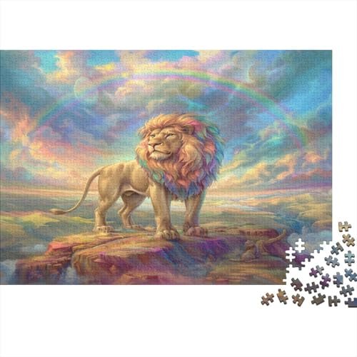 Löwe Puzzle 1000 Teile Erwachsene Puzzles Für Erwachsene Klassische Puzzles 1000 Teile Erwachsene Puzzlespiel Schwer Pädagogisches Spielzeug Erwachsene Kinder Puzzel 1000pcs (75x50cm) von Xiputvl