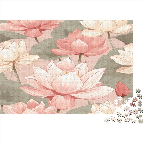Lotus Puzzle 1000 Teile Erwachsene, Puzzlespiel Jigsaw Puzzles Erwachsenen Puzzlespiel Puzzel 1000pcs (75x50cm) von Xiputvl