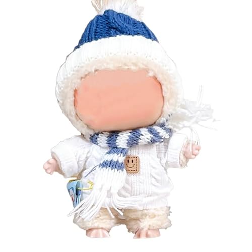 17cm/6.69 Inch Puppe Kleidung Dekoration Zubehör (Nicht Puppe), Mädchen Niedliche Puppens Kleidung Schmuck Geeignet Für Plüsch Puppens Schlüsselanhänger Jugendliche (Blau) von Xisnuient