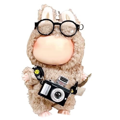 17cm/6.69 Inch Puppe Kleidung Dekoration Zubehör (Nicht Puppe), Mädchen Niedliche Puppens Kleidung Schmuck Geeignet Für Plüsch Puppens Schlüsselanhänger Jugendliche (Braun) von Xisnuient