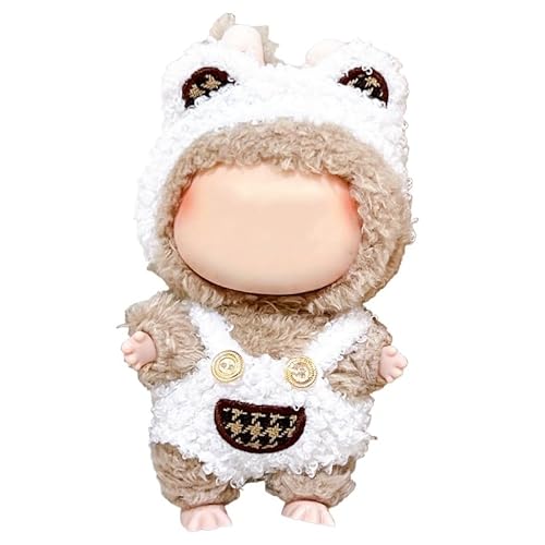 17cm/6.69 Inch Puppe Kleidung Dekoration Zubehör (Nicht Puppe), Mädchen Niedliche Puppens Kleidung Schmuck Geeignet Für Plüsch Puppens Schlüsselanhänger Jugendliche (Weiß) von Xisnuient