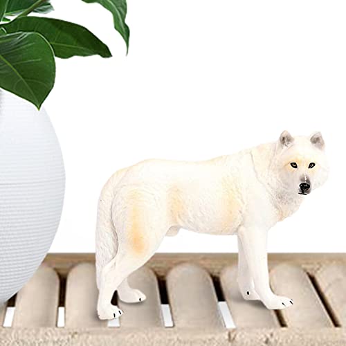 Xistuoz Wolfsfiguren, realistisches Modell eines simulierten wilden Wolfs – Action-Figur für Tiersammlung, Wolf Cake Toy für Alter 3-5 6-12 Kinder Xistuoz Wolfsfiguren, realistisches Modell eines simulierten wilden Wolfs – Action-Figur für Tiersammlung, Wolf Cake Toy für Alter 3-5 6-12 Kinder von Xistuoz
