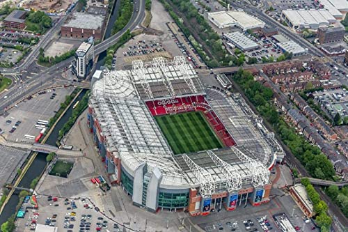 1000 Teile Puzzle Für Erwachsene Kinder|England Old Trafford, Manchester United Stadium Von Oben|27,6 "X 19,7" DIY Home Entertainment Spielzeug Für Erwachsene Kinder von XiuTaiLtd