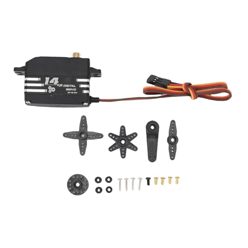 Xiuganpo 14 Kg Digitaler Motorservo, 180 ° Rotation Hochgeschwindigkeits -Torsionsservo -Motor mit Kupfergetriebekomponenten, Servo mit Niedrigem Geräusch für RC -Auto -LKW -Crawler von Xiuganpo