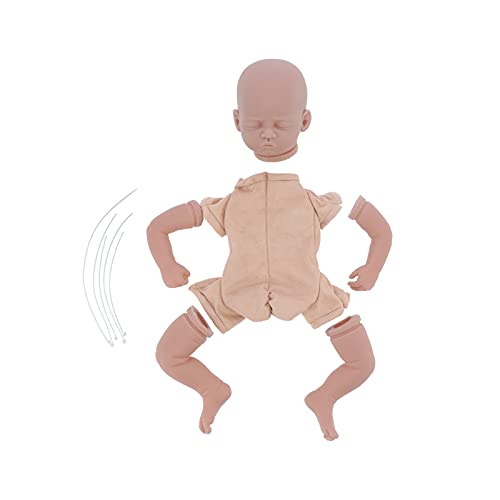 Xiuganpo 20-Zoll-Puppenbausätze, Unbemalte Reborn-Kleinkind-Puppenbausätze für die Herstellung von Neugeborenenpuppen, Simuliertes Babyspielzeug mit Stoffkörper, DIY-Baby Inklusive Xiuganpo 20-Zoll-Puppenbausätze, Unbemalte Reborn-Kleinkind-Puppenbausätze für die Herstellung von Neugeborenenpuppen, Simuliertes Babyspielzeug mit Stoffkörper, DIY-Baby Inklusive von Xiuganpo