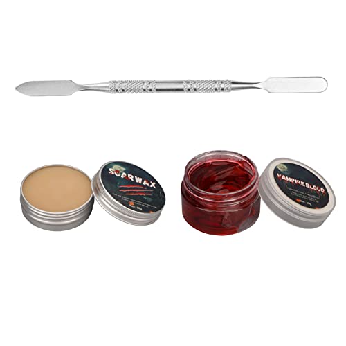 Xiuganpo Halloween -Narbenwachs, SFX Make -up Kit Schaber Inklusive Multi Zweck Hautfreundlich für Cosplay Xiuganpo Halloween -Narbenwachs, SFX Make -up Kit Schaber Inklusive Multi Zweck Hautfreundlich für Cosplay von Xiuganpo