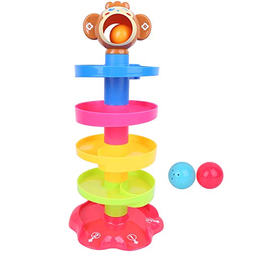 Xiuganpo Interaktive Sounds Baby Swirling Tower Toy, Ball Drop -Rollspielzeug, Komplexe Formen für Kinderkinder von Xiuganpo