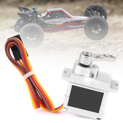Xiuganpo RC -Zubehör, Servo -Lenkmotor Accessoire Lenkmotor Metall Servo Fernbedienungsteile für Fernbedienungsauto Zum der Teile (Silver) von Xiuganpo