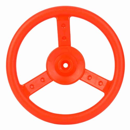 Xiuganpo Rotatierbares Lenkrad, Plastik -Schauspiel -Lenktrad, Robust (Rot) von Xiuganpo