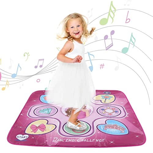 Xiuganpo Tanzmattenspielzeug für Mädchen Im Alter von 3 Bis 10 Jahren, Kombinieren Sie Spaß und Bewegung, Weihnachtsgeburtstagsgeschenke, Tragbare Tanzmatte für Mädchen, Lustige (Rosa lila) Xiuganpo Tanzmattenspielzeug für Mädchen Im Alter von 3 Bis 10 Jahren, Kombinieren Sie Spaß und Bewegung, Weihnachtsgeburtstagsgeschenke, Tragbare Tanzmatte für Mädchen, Lustige (Rosa lila) von Xiuganpo