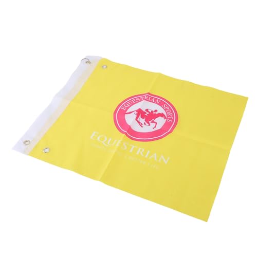 Xiuganpo Trainingsflagge des Reitens, Trainingssignal von Pferden Licht 2 PCs Draußen (Yellow) von Xiuganpo
