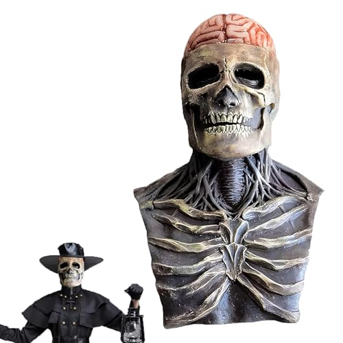 Xiujuers Halloween Maske Totenkopf, Totenkopf Maske mit Beweglichem Kiefer, Skelett Maske Halloween, Halloween Skull Mask, Skull Maske Herren, Halloween Schädel Maske für Halloween Cosplays Xiujuers Halloween Maske Totenkopf, Totenkopf Maske mit Beweglichem Kiefer, Skelett Maske Halloween, Halloween Skull Mask, Skull Maske Herren, Halloween Schädel Maske für Halloween Cosplays von Xiujuers