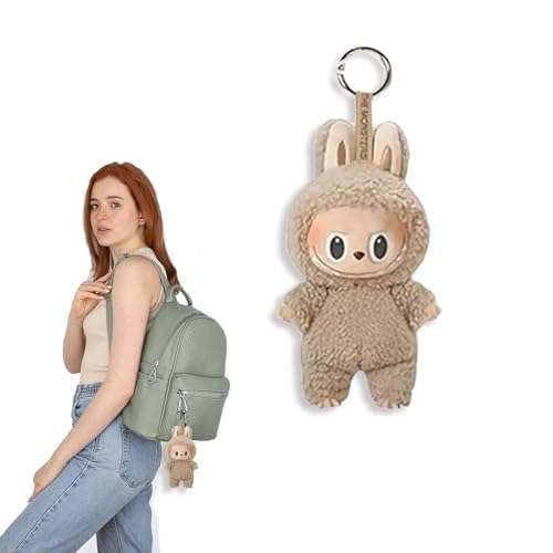 Xiujuers Labubu Popmart Plush Keychain (Khaki) von Xiujuers