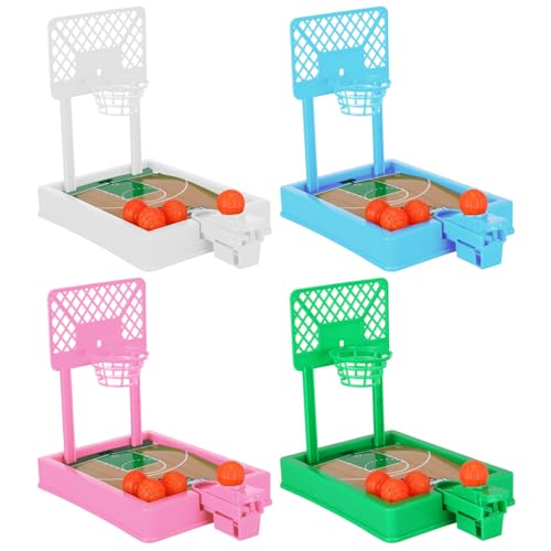 Xiuyer Desktop Basketballspiel, 4 Pcs Finger Basketball Flipper Zusammenklappbarer Basketball Spiel Mini Finger Spielzeug Basketball Desktop Spielzeug für Kinder Erwachsene Desktop Basketballspiel von Xiuyer