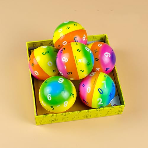 12 Stück Mini Fußball, Stressball Kinder, 6 cm Schaumstoff Mini Fußbälle für Kinder Kleinkinder, Langsam Steigendes Fußballtor Spielzeug für Torsets, Schwimmbad Wasserbälle (12 Stück,shuzi) von Xiyocadt