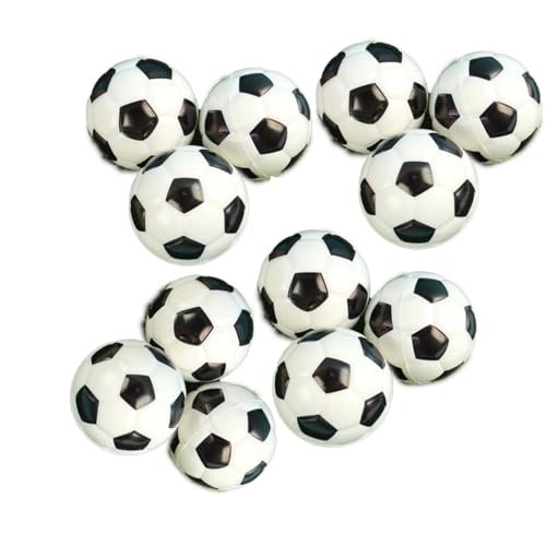 12 Stück Mini Fußball, Stressball Kinder, 6 cm Schaumstoff Mini Fußbälle für Kinder Kleinkinder, Langsam Steigendes Fußballtor Spielzeug für Torsets, Schwimmbad Wasserbälle (12 Stück,zuqiu) von Xiyocadt