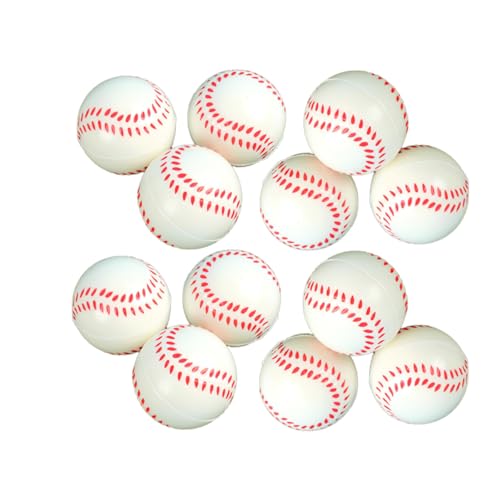 12 Stück Mini Fußball, Stressball Kinder, 6 cm Schaumstoff Mini Fußbälle für Kinder Kleinkinder, Langsam Steigendes Fußballtor Spielzeug für Torsets, Schwimmbad Wasserbälle (24 Stück,bangqiu) von Xiyocadt