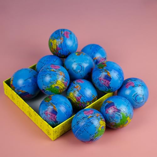 12 Stück Mini Fußball, Stressball Kinder, 6 cm Schaumstoff Mini Fußbälle für Kinder Kleinkinder, Langsam Steigendes Fußballtor Spielzeug für Torsets, Schwimmbad Wasserbälle (24 Stück,diqiu) von Xiyocadt