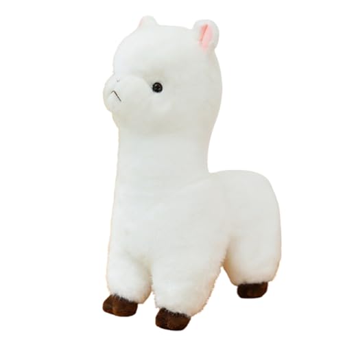 Alpaka Kuscheltier, Stand Alpaka Plüschtier, kuschel alpaka, Lama Stofftier Geschenk für Kinder Mädchen Jungen,weiches flauschiges Kissen, super Kawaii Geschenk für Geburtstag für Kinder (42cm,Weiß) Alpaka Kuscheltier, Stand Alpaka Plüschtier, kuschel alpaka, Lama Stofftier Geschenk für Kinder Mädchen Jungen,weiches flauschiges Kissen, super Kawaii Geschenk für Geburtstag für Kinder (42cm,Weiß) von Xiyocadt