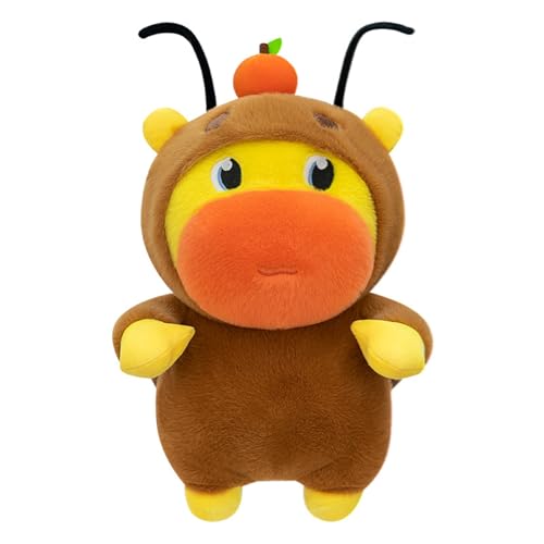Capybara Puppe, Capybara verwandelt sich in eine Kakerlake Plüschtier, Kinder schlafende Puppe Ornament, Mädchen Geschenk,Home Deko, Spielzeug Geburtstagsgeschenk für Kinder Und Freunde (35cm) von Xiyocadt