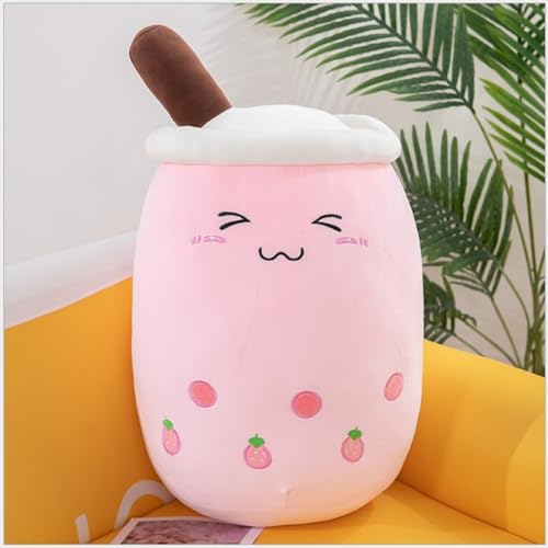 Cartoon Bubble Tea Kuscheltier, Bubble Tea Kuscheltier Plüschkissen, Kawaii Bubble Tea Plüschtier,Plüschpuppe Plüsch Weich Stofftier Spielzeug, Schmusetier Geschenk für Kinder MäDchen (70cm,E) von Xiyocadt